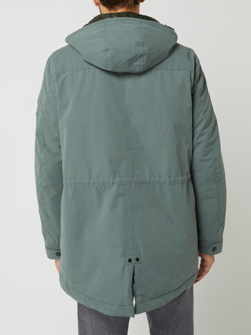 Parka mit Wattierung in petrol