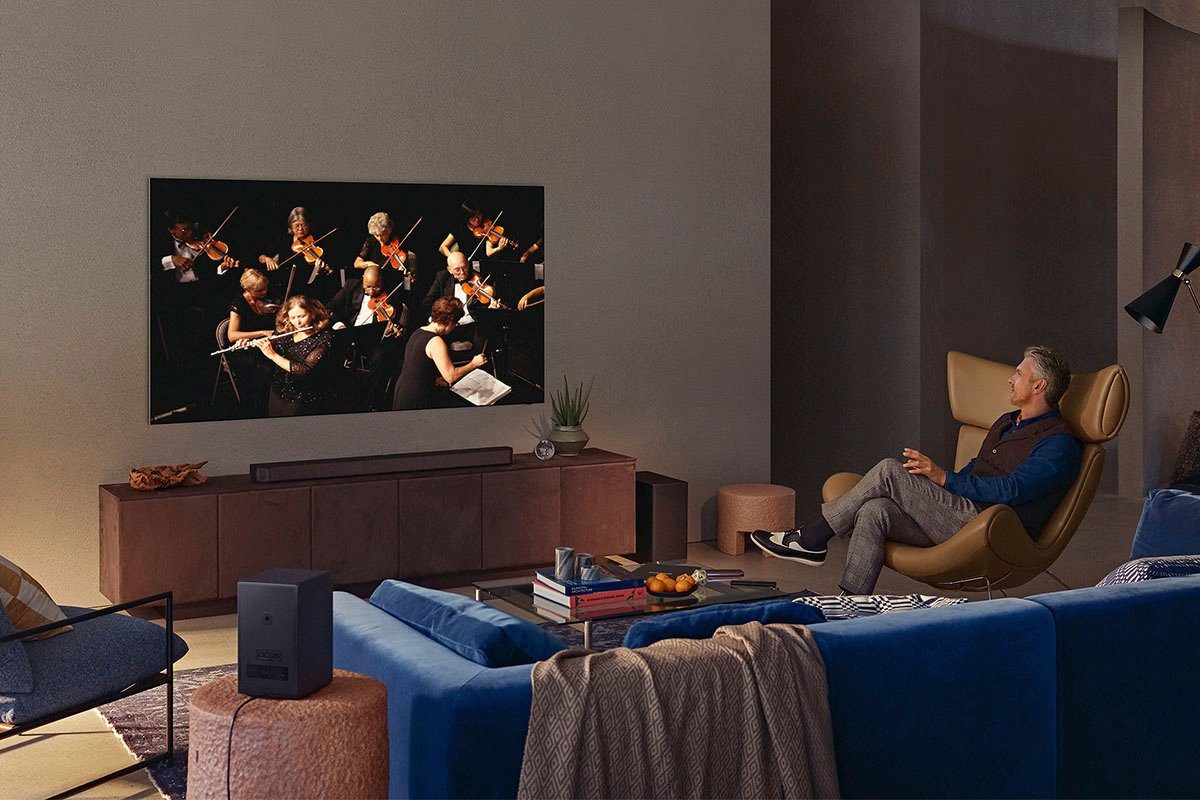 Samsung Premium GQ85QN900AT QLED-Fernseher (214 cm/85 Zoll, 8K, Smart-TV, HDR 4000,Neo Quantum 8K,Quantum Matrix Technologie Pro,Infinity Screen)