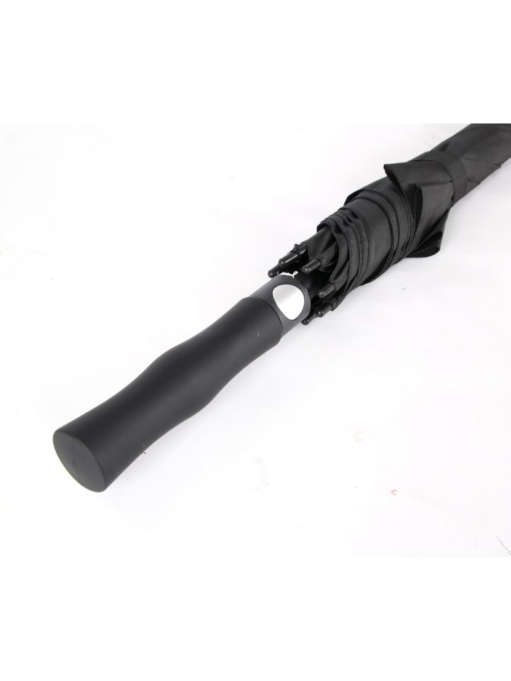 COFI 1453 Fiberglasstockschirm  ø130 cm Schwarz in Schwarz günstig kaufen 130 cm