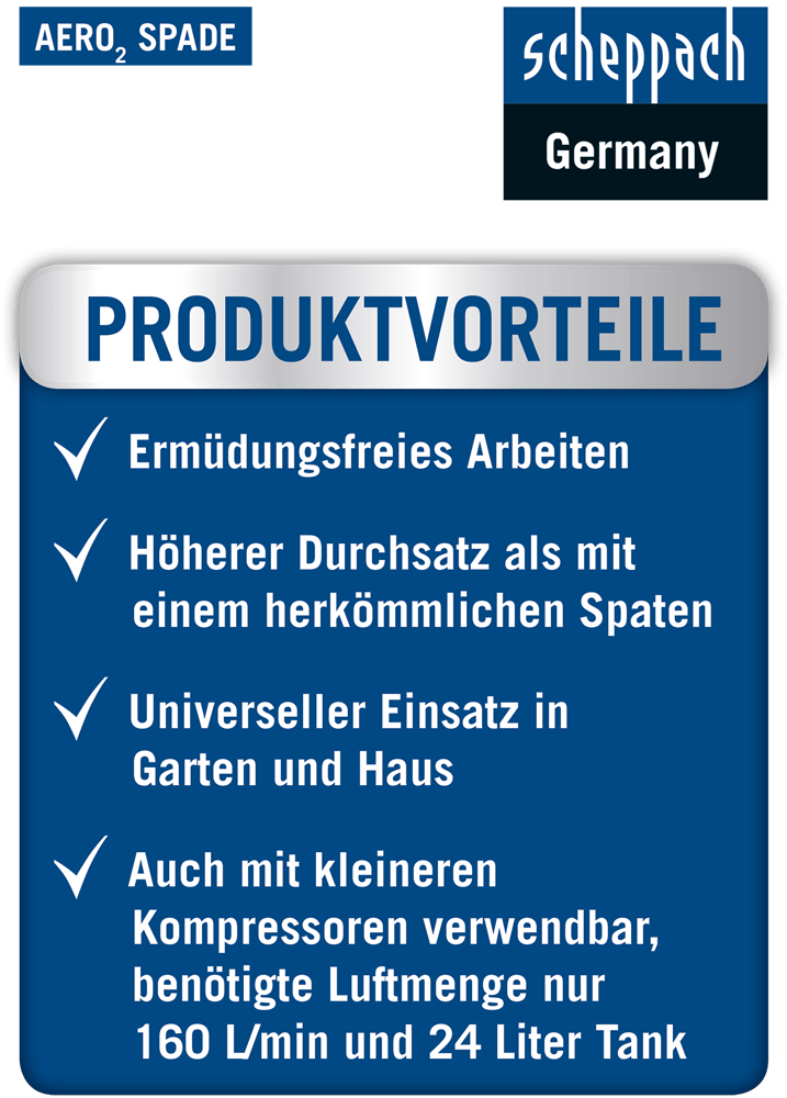 Scheppach Profi Abbruchhammer Aero2Spade 5in1