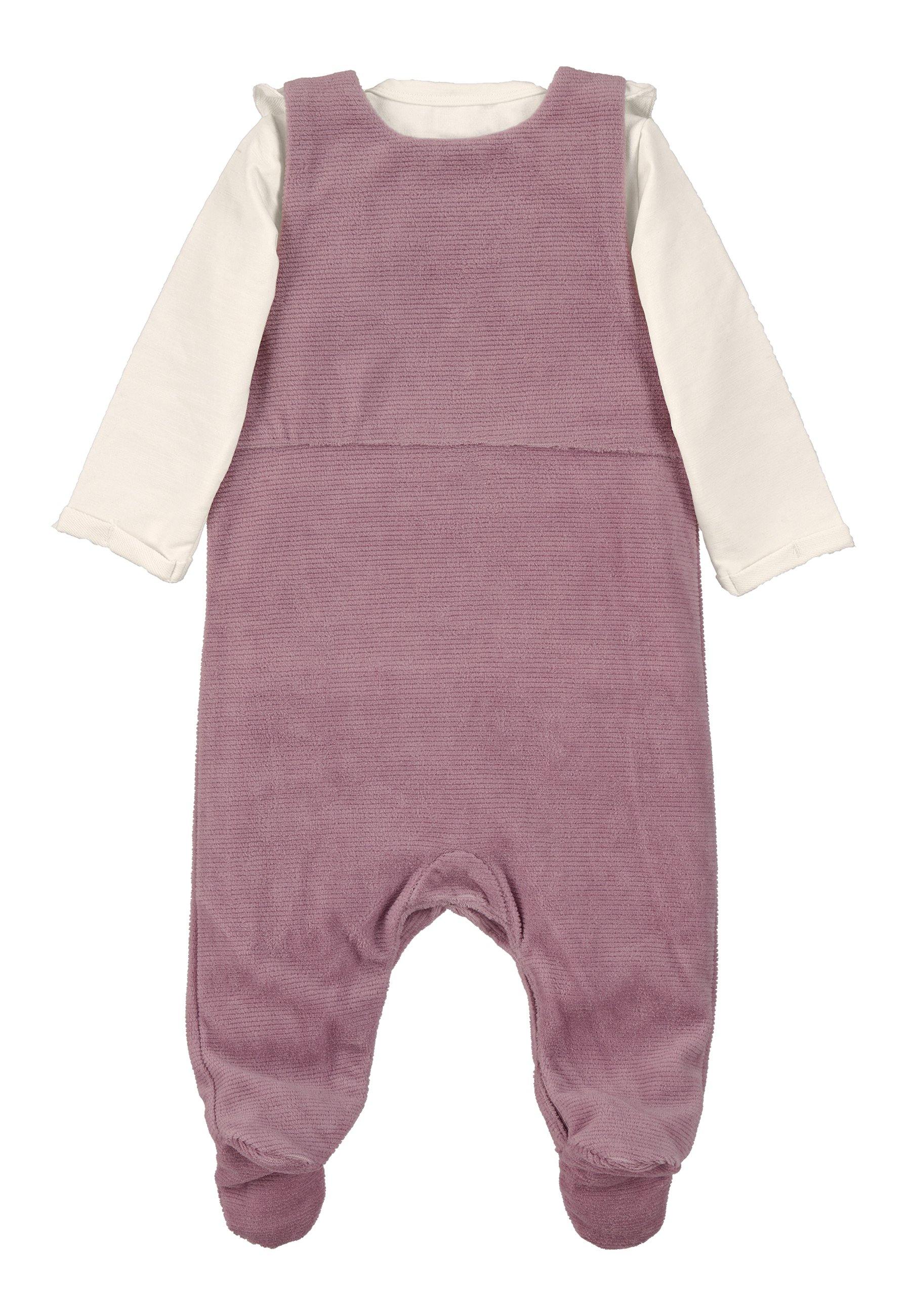 Strampler-Set Nicki Pony Pauline in Lila und Ecru