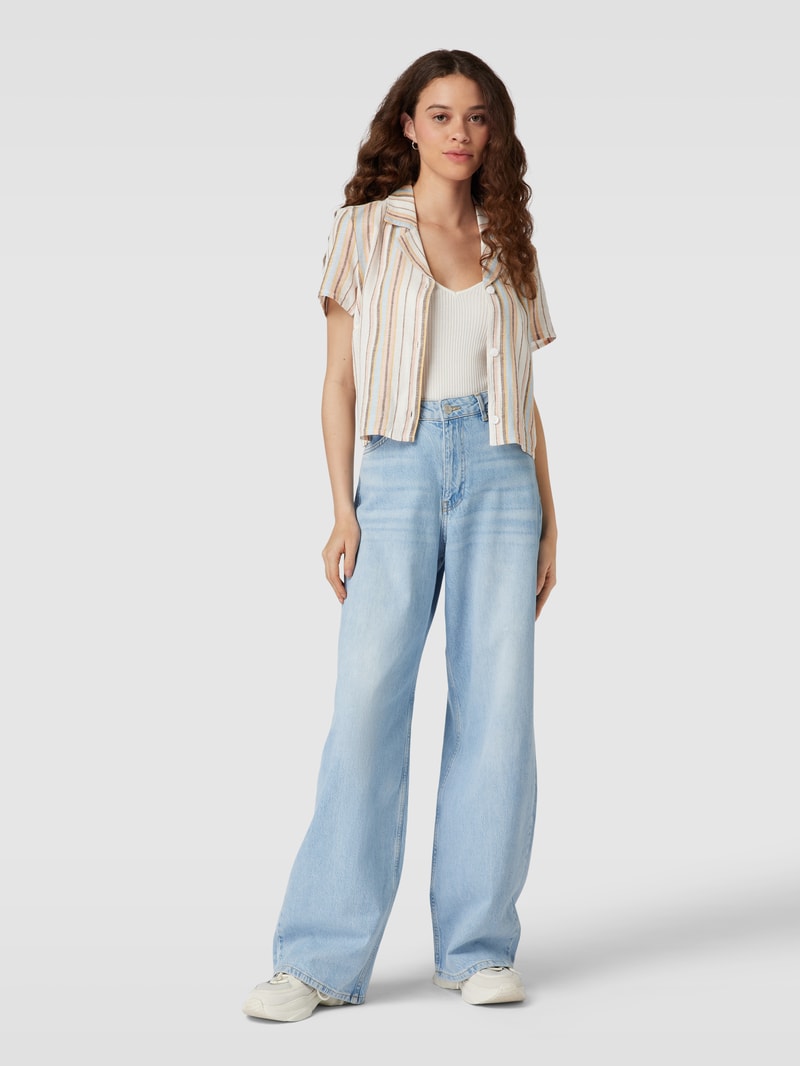 Loose Fit Jeans aus reiner Baumwolle in hellblau