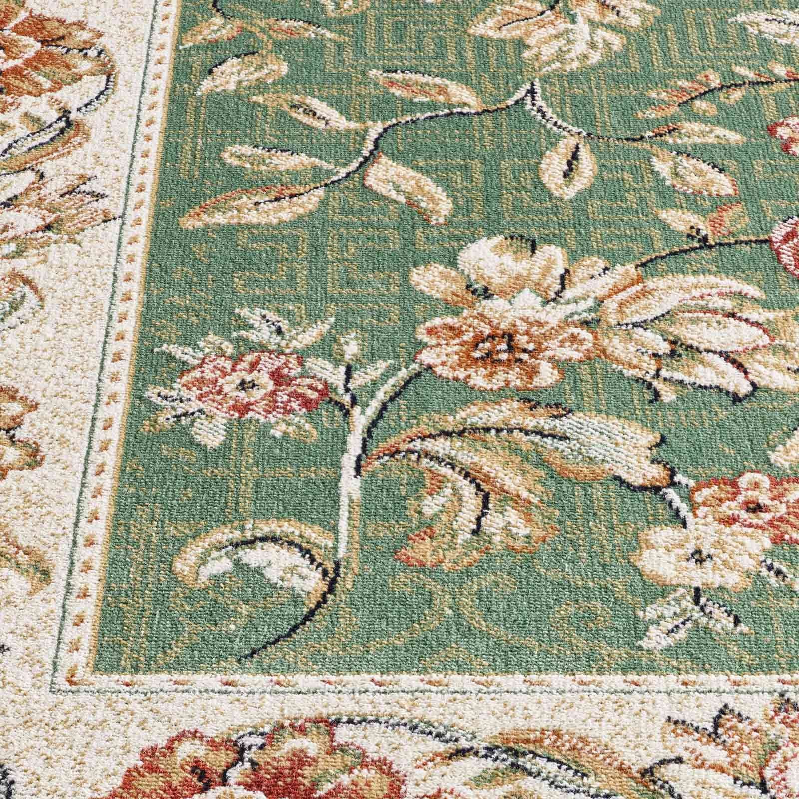 Teppich Palazzo Royal Antique Roses, TaraCarpet, rechteckig, Höhe: 6 mm, Rosen Seiden Optik rot Wohnzimmer Schlafzimmer Esszimmer 67x105