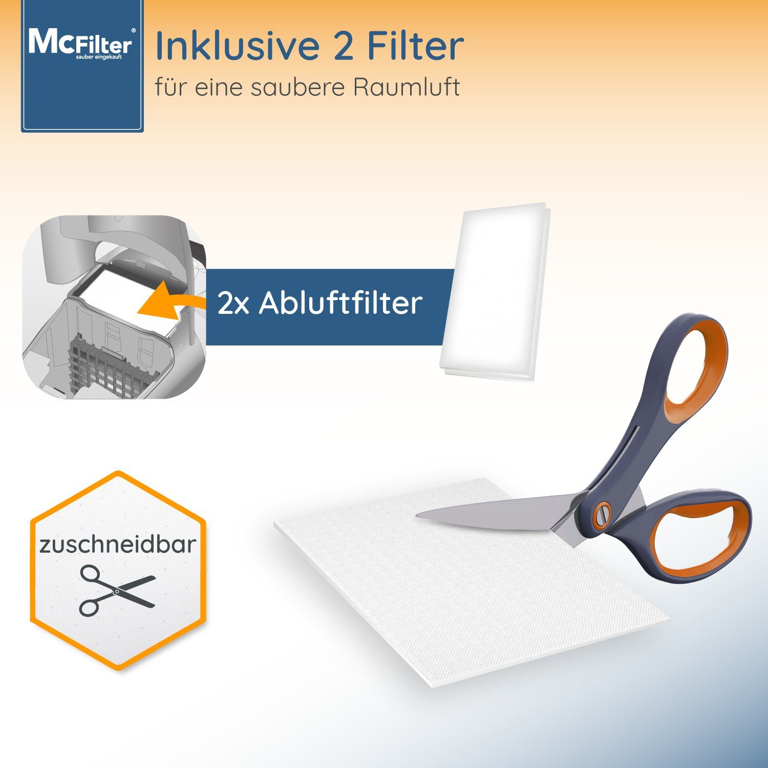 McFilter Staubsaugerbeutel, passend für Siemens Plus Limited Edition iQ300 VSP3AAAA Staubsauger, 10 St., 5-lagiger Staubbeutel mit Hygieneverschluss, inkl. Filter
