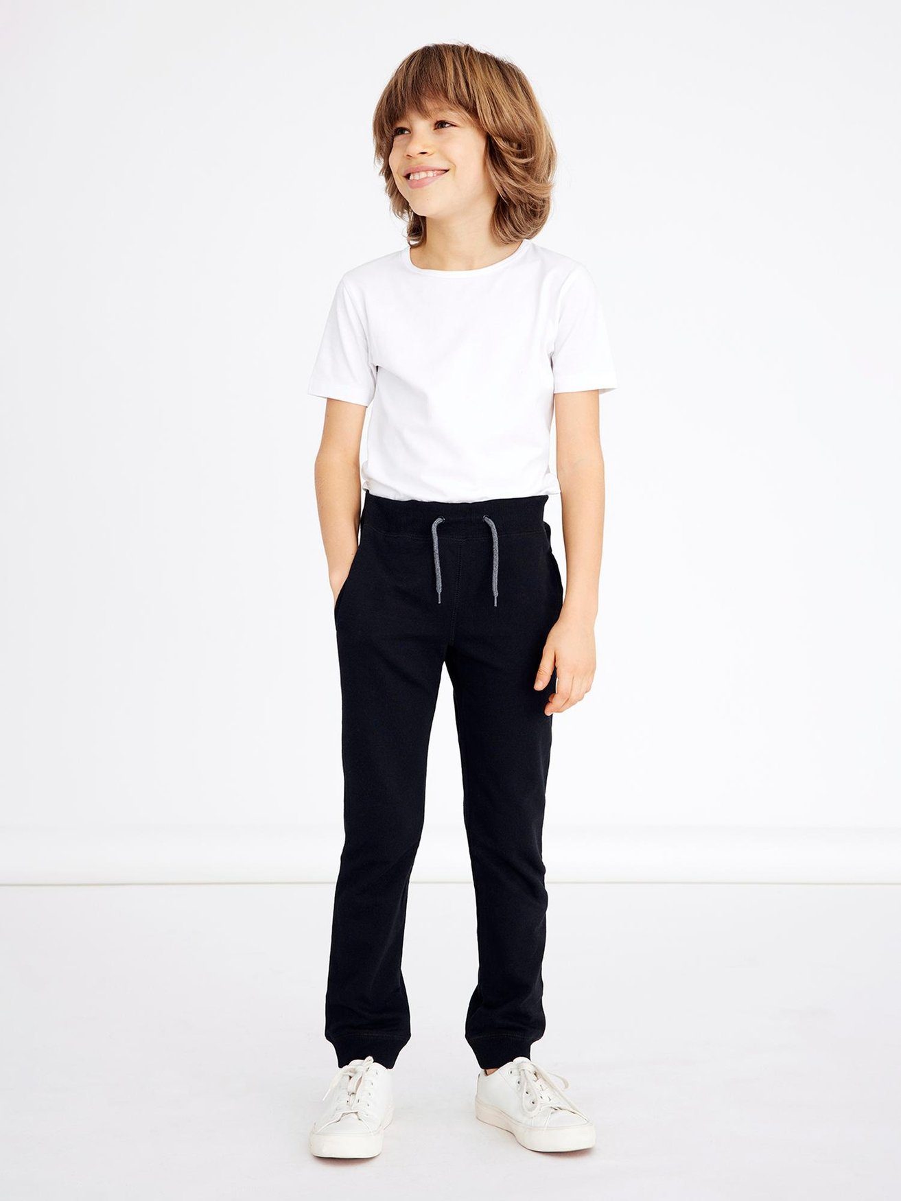Name It Sweatpants Basic Jogginghose 2-er Set Sweatpants NKMSWEAT (2-tlg) 5483 in Schwarz-Grün