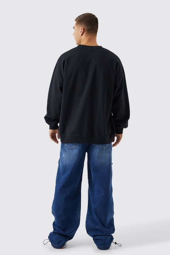 Oversize Sweatshirt mit Official-Print