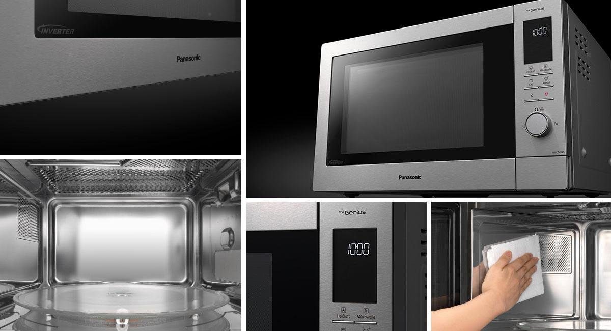 Panasonic Mikrowelle NN-CD87KSGTG, Grill und Heißluft, 34 l