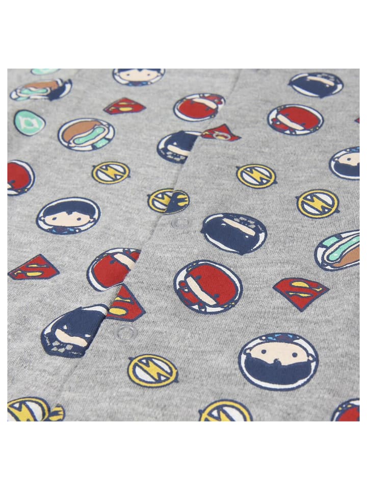 Superman Superman Baby Einteiler Strampler aus Baumwolle für Babys in Grau günstig kaufen