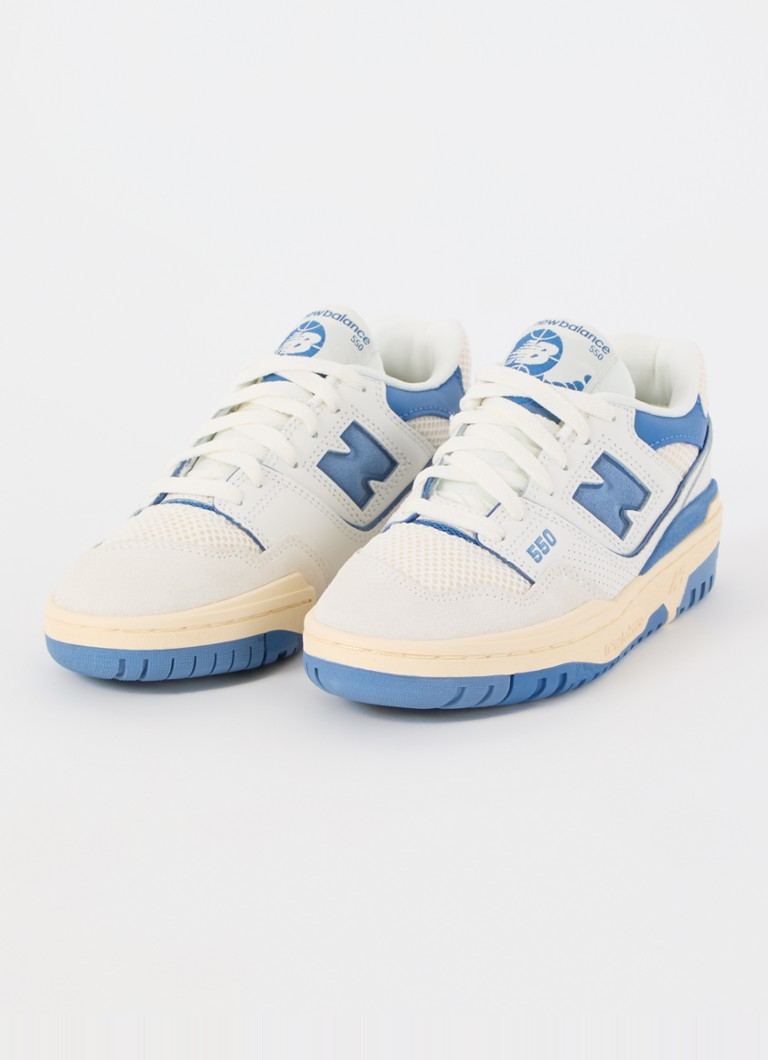 Teniși New Balance 550 din piele cu detalii întoarsă