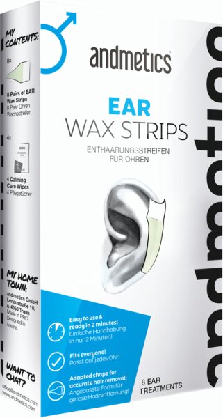 Andmetics Ear Wax Strips Enthaarungsstreifen