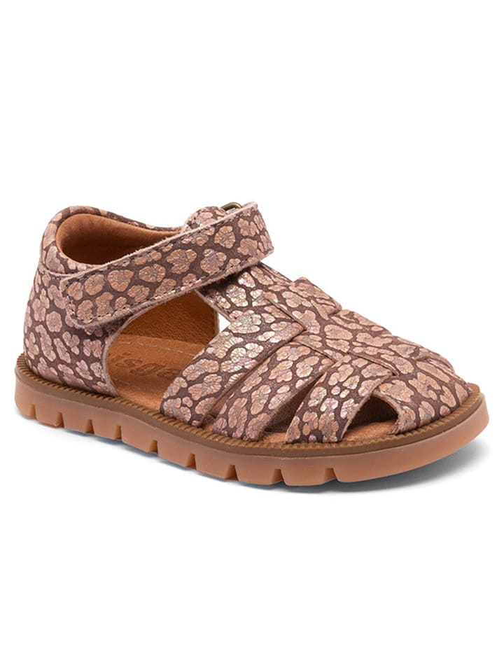 bisgaard Leder-Halbsandalen in Braun/ Rosa günstig kaufen