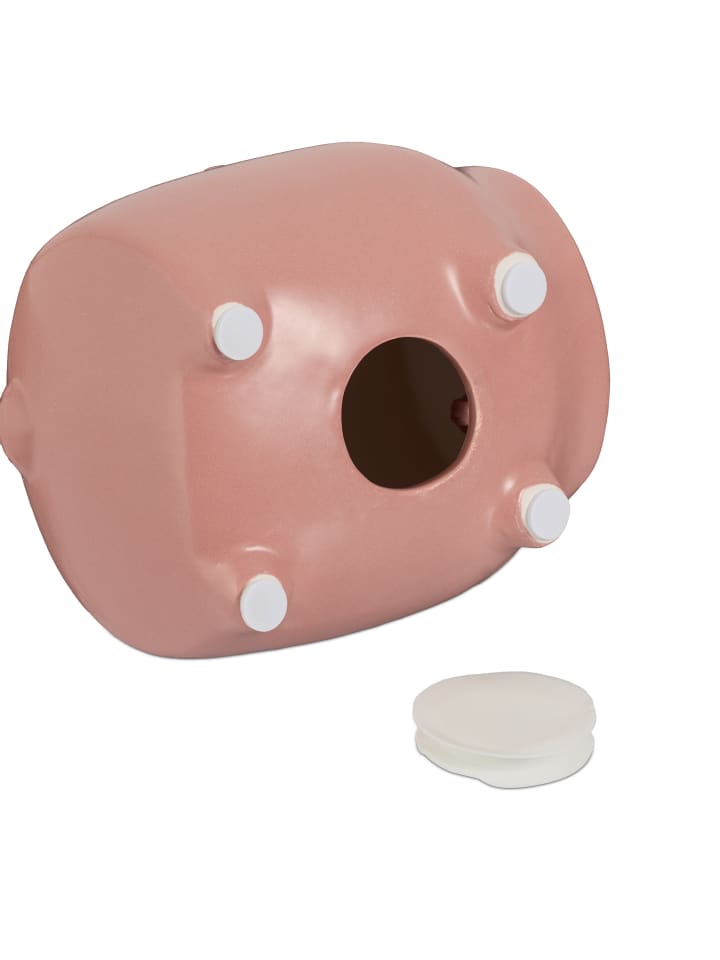 relaxdays Sparschwein in Rosa - (B)12 x (H)12,5 x (T)14 cm günstig kaufen onesize