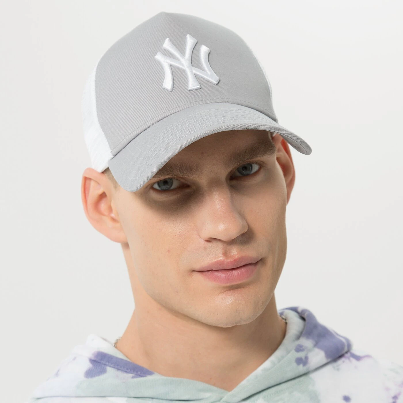 NEW ERA MÜTZE CLEAN TRUCKER NYY GREY NEW YORK YANKEES GRA Grau