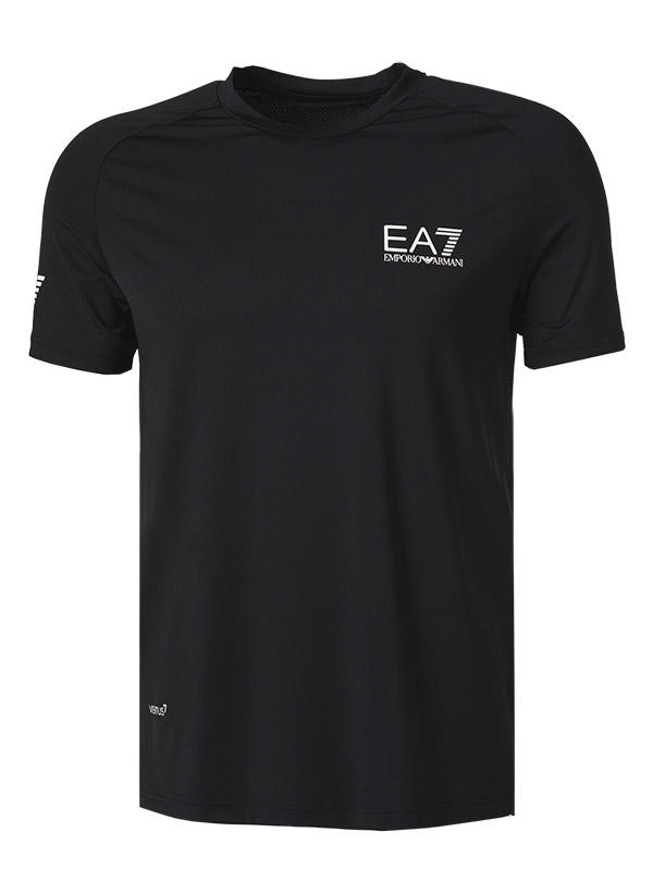 EA7, T-Shirt, Mikrofaser, schwarz
