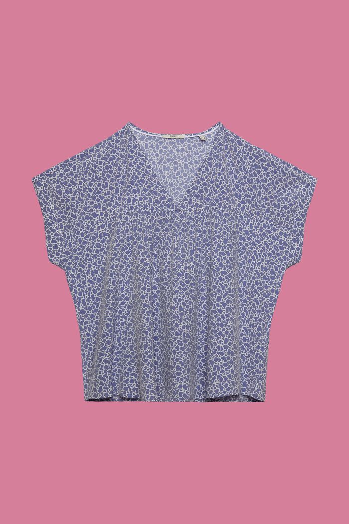 CURVY Bluse mit V-Ausschnitt, LENZING™ ECOVERO™