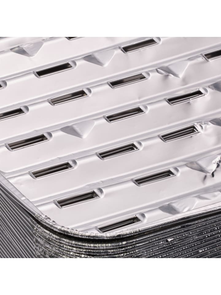 relaxdays 25 x Grillschale in Silber - (B)34 x (T)22 cm günstig kaufen onesize