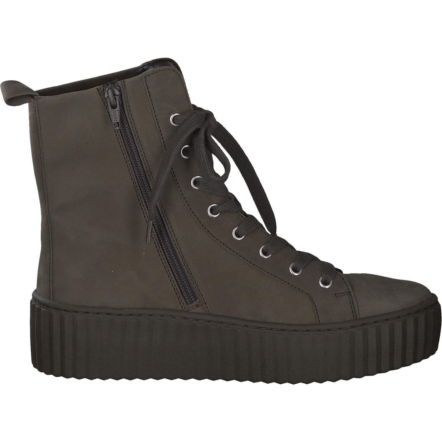 Gabor 93.711, Schnürstiefeletten, Damen, Oliv