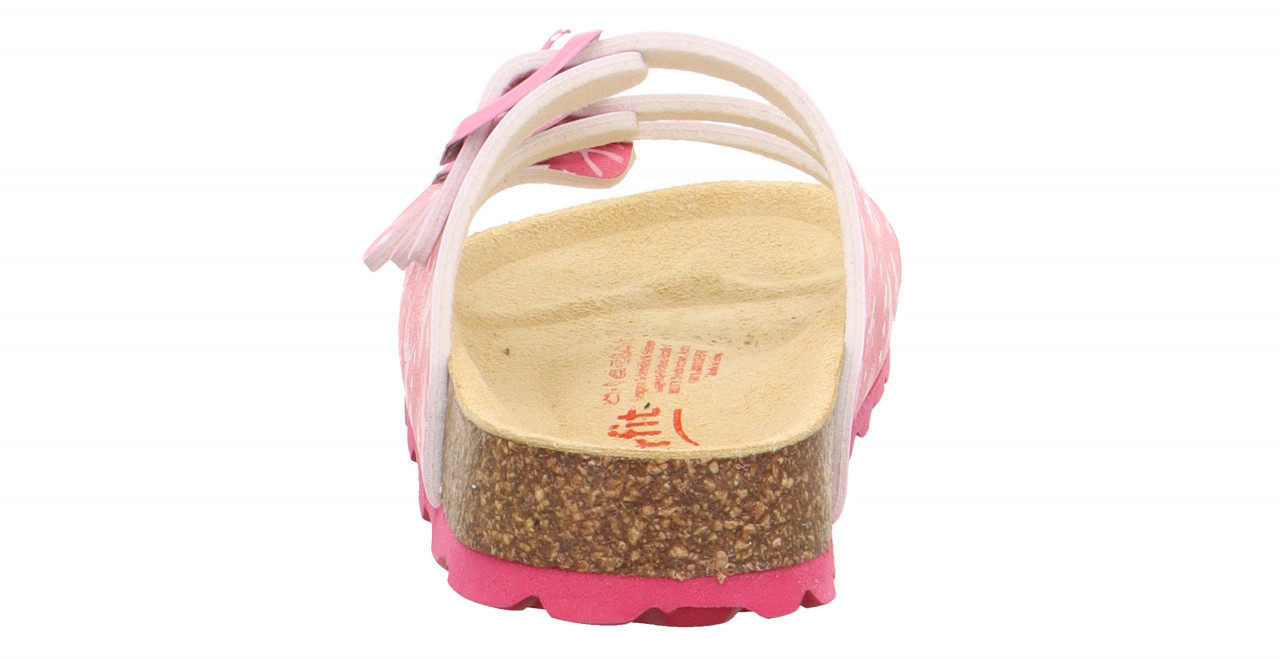 FUSSBETTPANTOFFEL - PinkPantoffel mit Schnalle