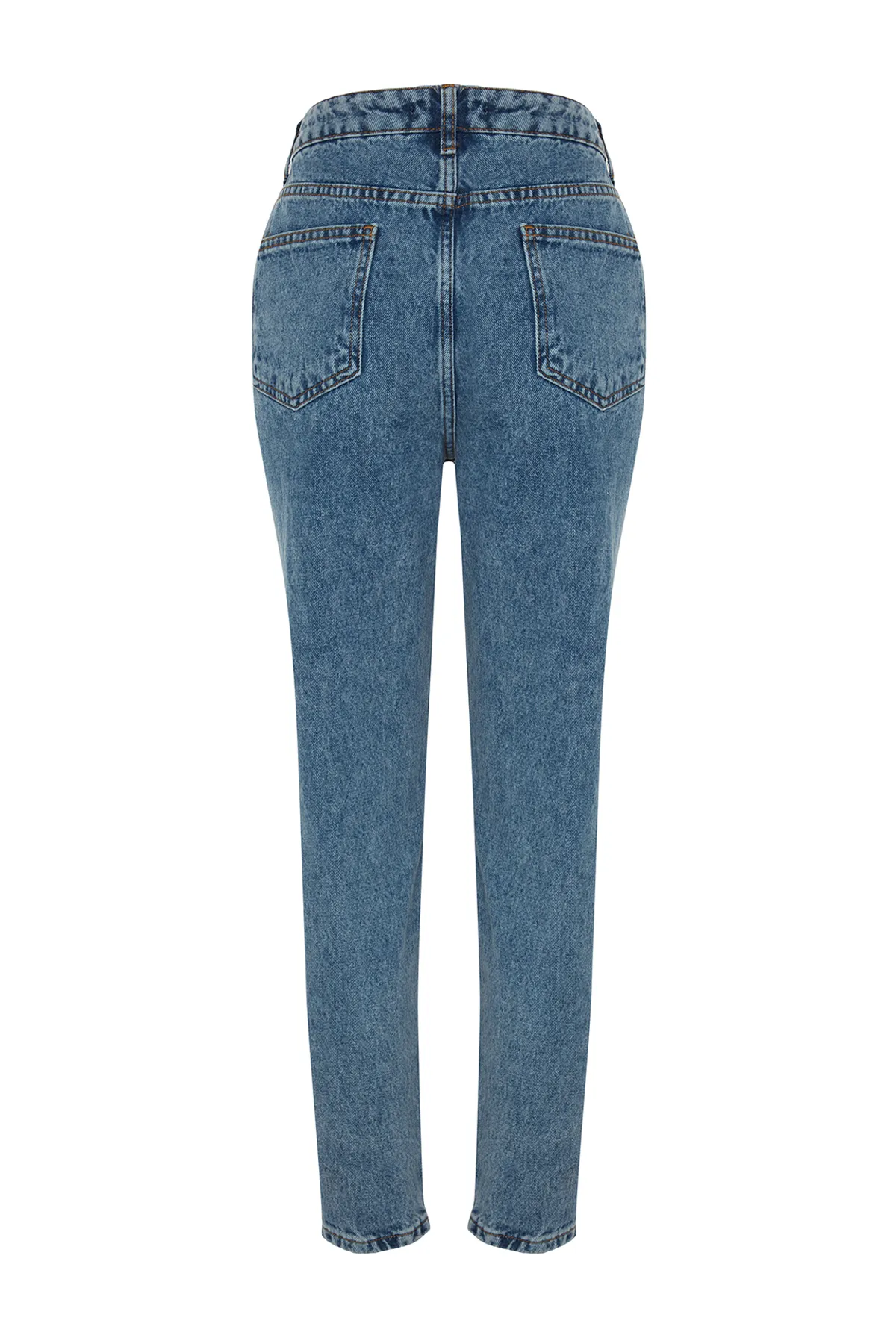 Trendyol Collection  Blaue Mom-Jeans mit hoher Taille TWOAW24JE00034