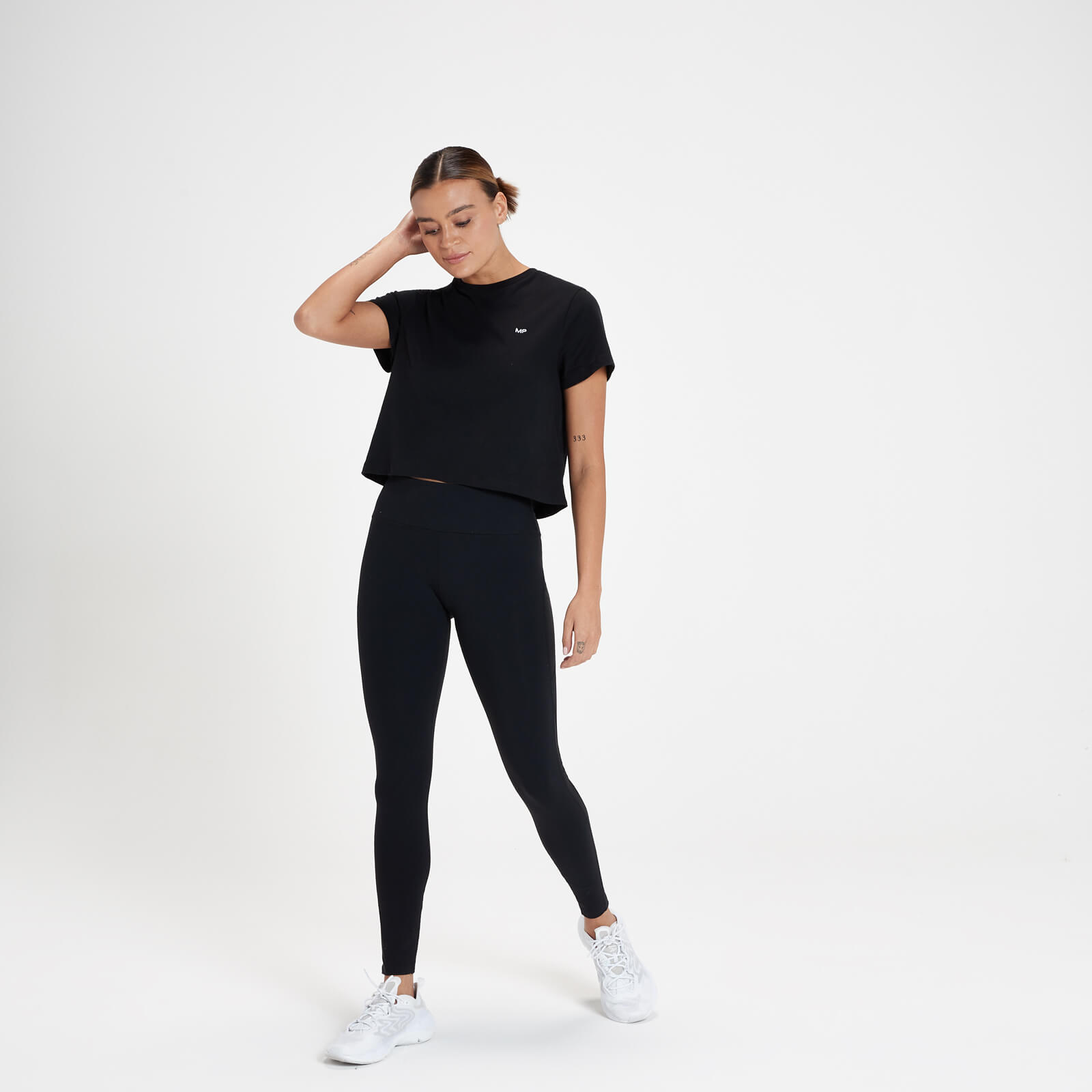 Legging MP Power en résille pour femmes – Noir