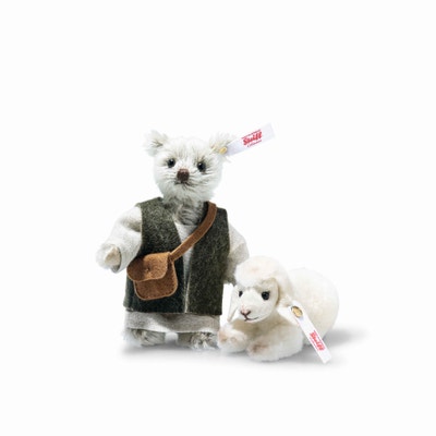 Schäfer mit Lamm Set, 11 cm, mehrfarbig