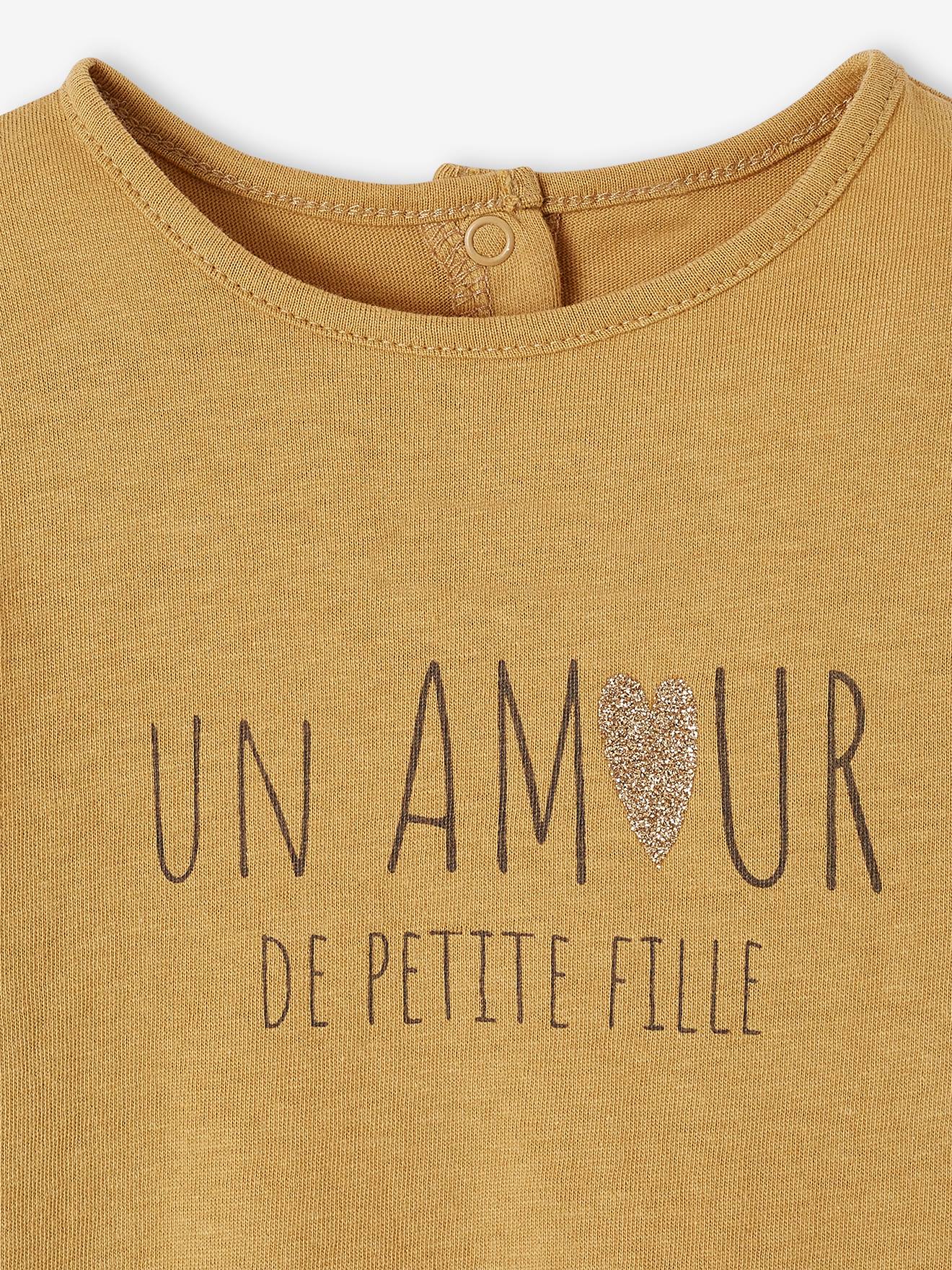 T-shirt personnalisable bébé bronze