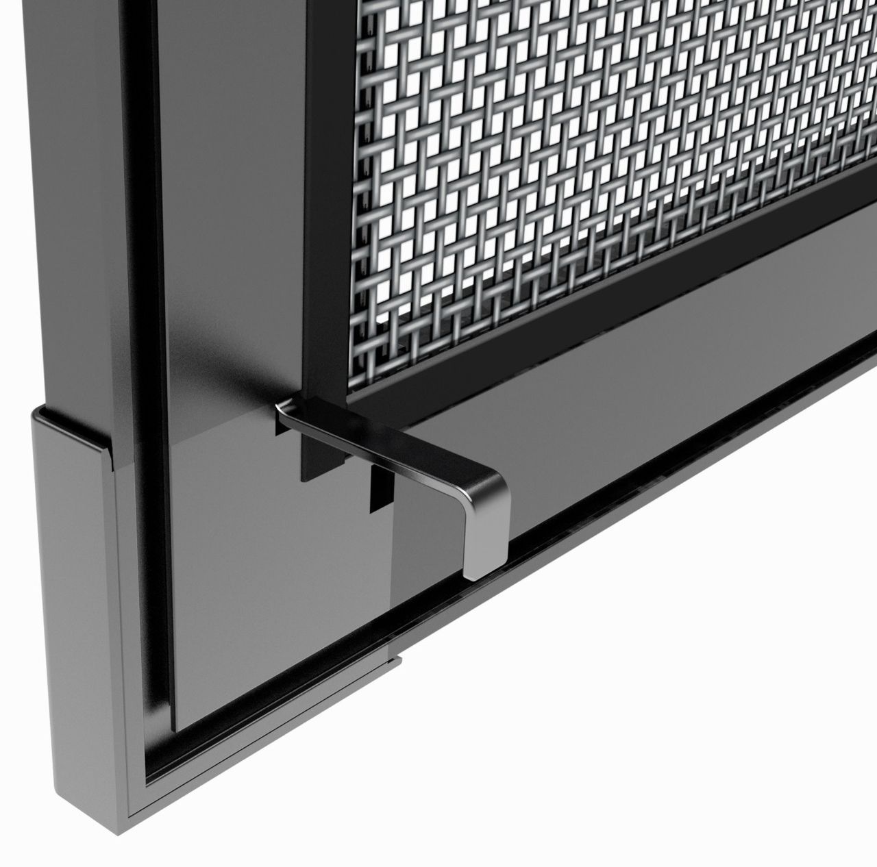 Powertec Insektenschutz -Fenster 100x120cm Anthrazit
