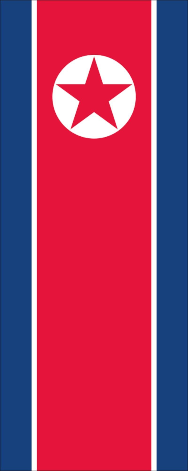 flaggenmeer Flagge Flagge Nordkorea 110 g/m² Hochformat