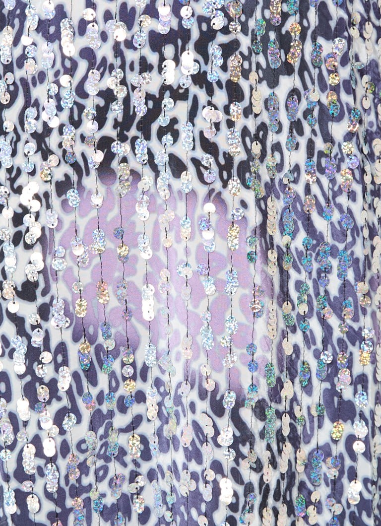 Essentiel Antwerp Maxi dress with leopard print and sequins