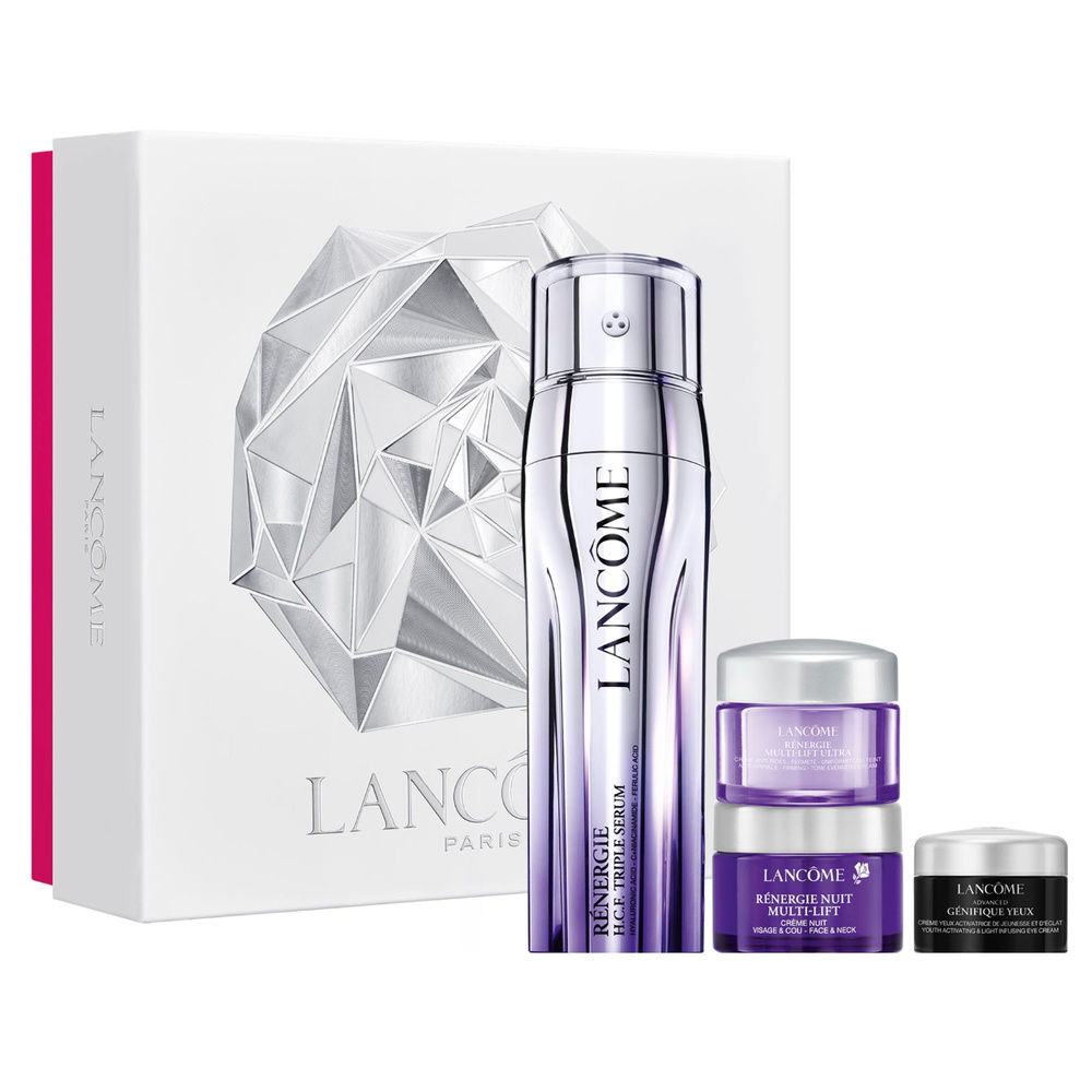 Lancôme Rénergie Coffret Cadeau Sérum Anti-Âge + crème jour, crème nuit & crème yeux