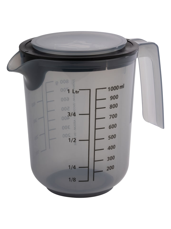 APS Rührbecher mit Deckel in grau Ø 12,5 cm, H: 16 cm, 1 Liter günstig kaufen onesize
