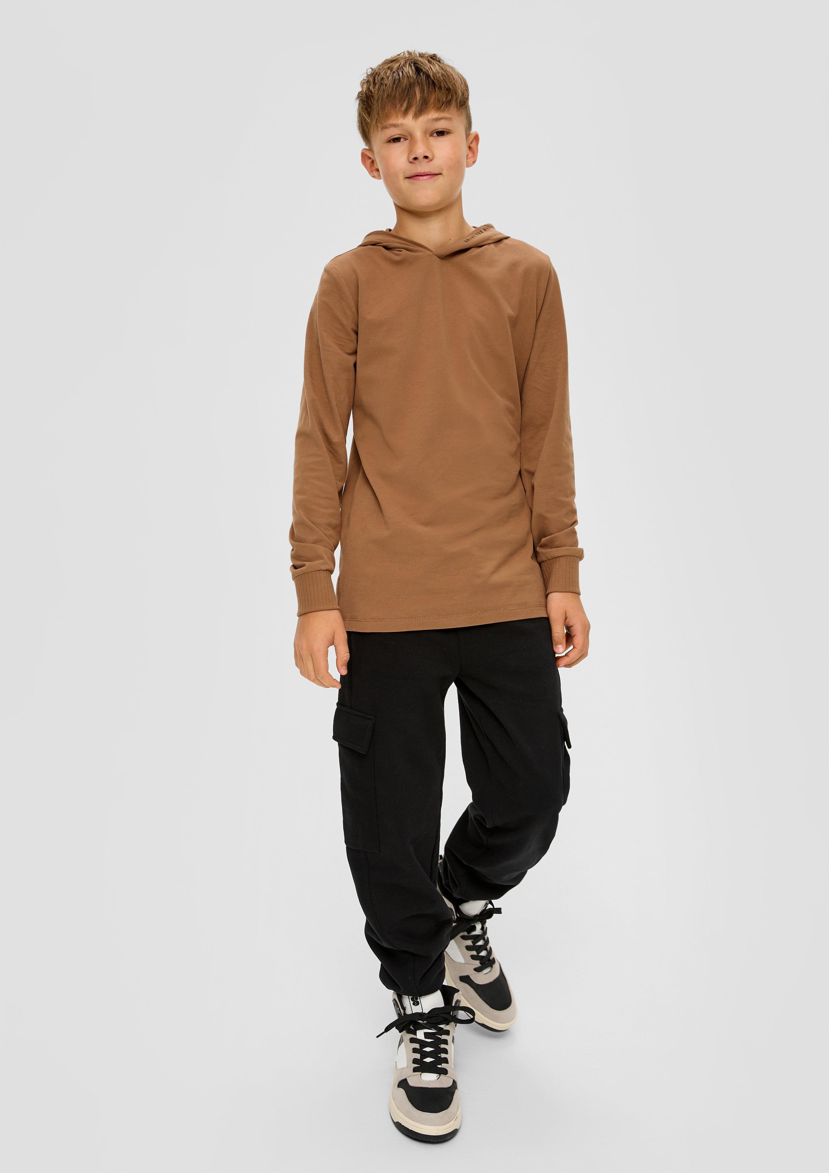 Longsleeve mit Kapuze  2134084-8480