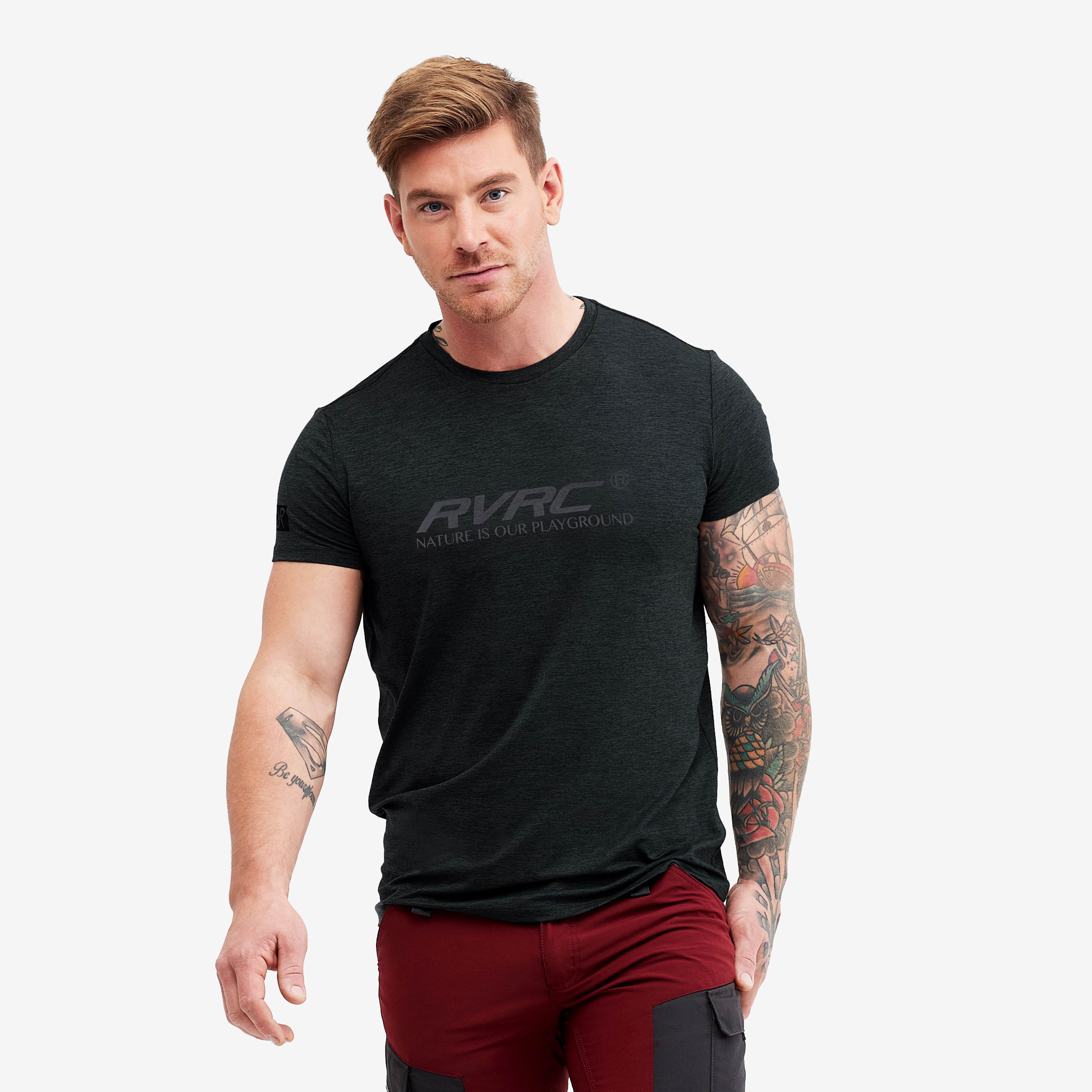 Vagabond Tee Homme Black Melange