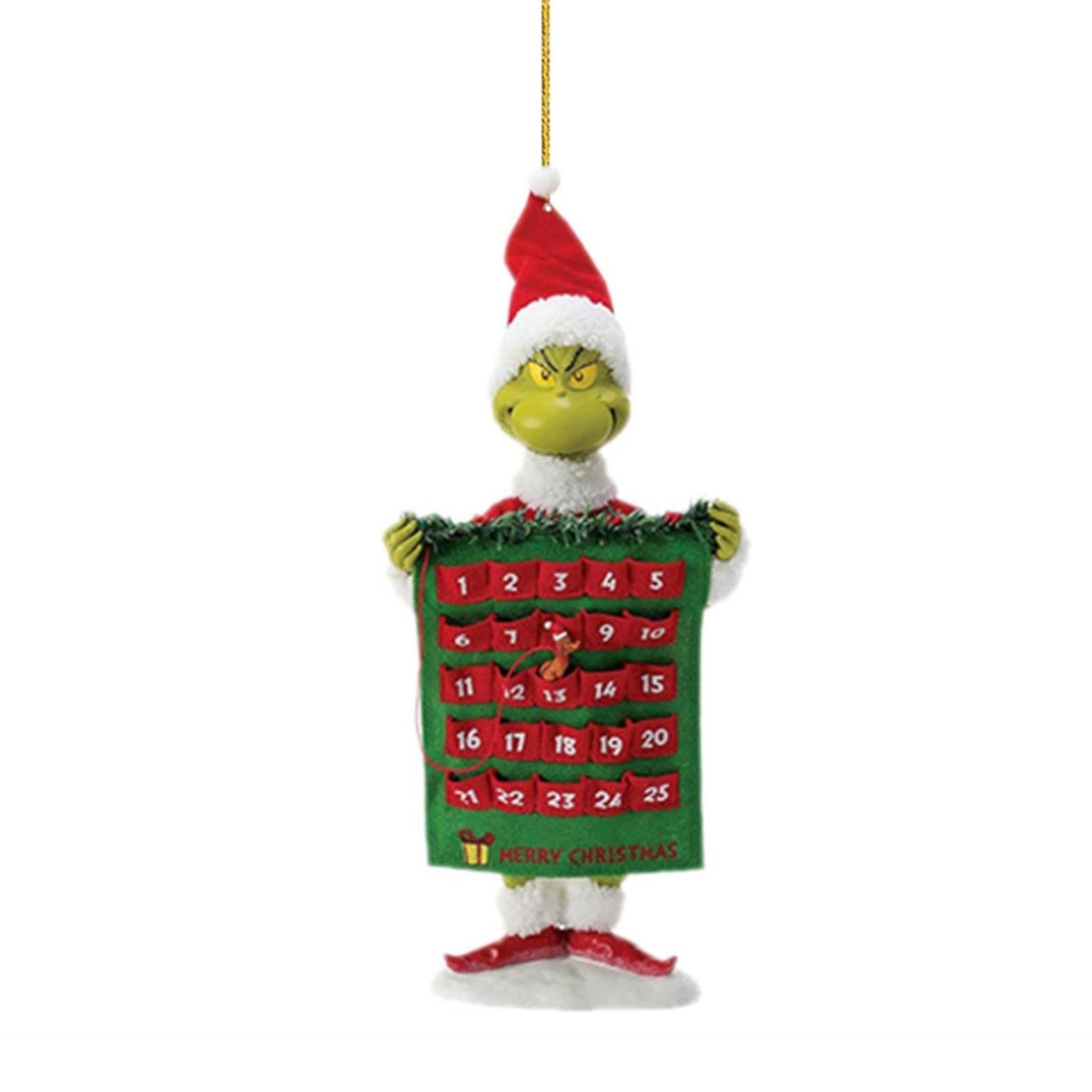 farfi Dekohänger 6 Stück Grinch Acryl-Hängeanhänger mit klarem Druckmuster
