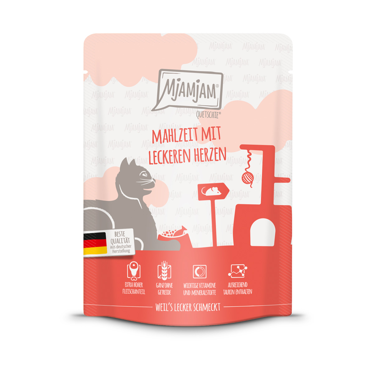 MjAMjAM Quetschie Mahlzeit mit leckeren Herzen bei ZooRoyal