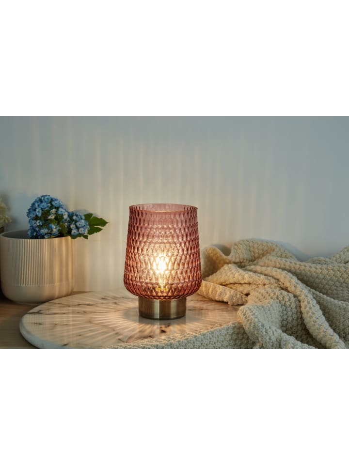 Pauleen Rose Glamour mobile Tischleuchte Timer Batterie Rosa günstig kaufen onesize