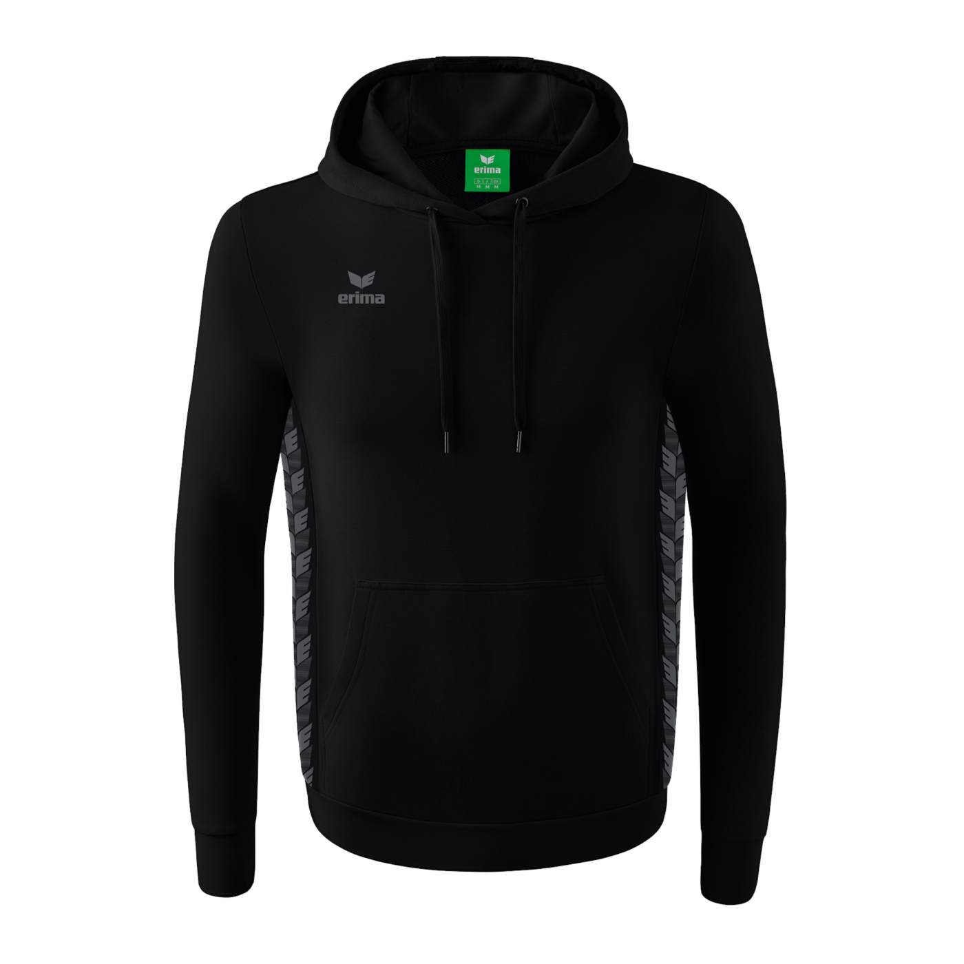 Erima Team Essential Hoody Schwarz Grau
