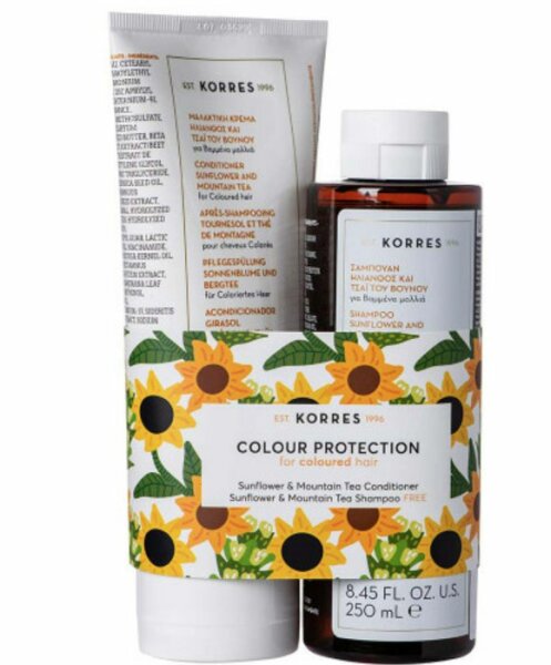 KORRES Colour Protection Sunflower & Mountain Tea Haarpflegeset