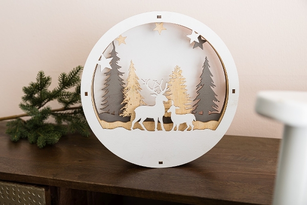 MyFlair LED Weihnachtsszene 