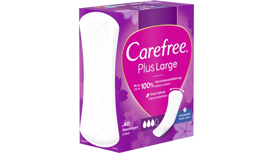 Carefree Plus Large Slipeinlagen Frischeduft