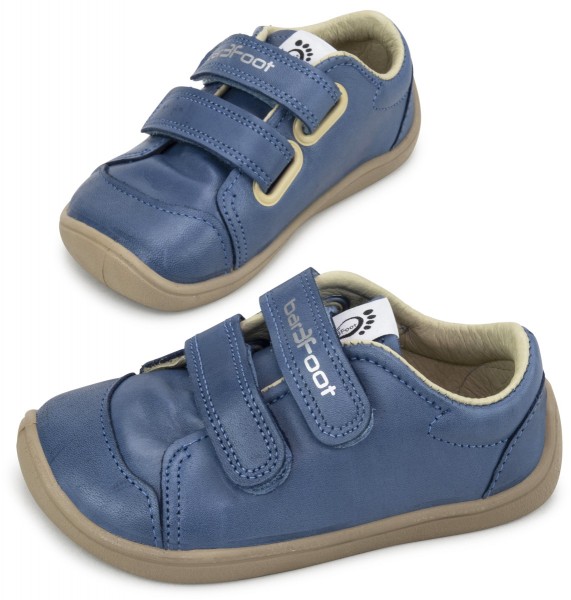 bar3foot Elf ~ Walker Leder Sneaker ~ Blau