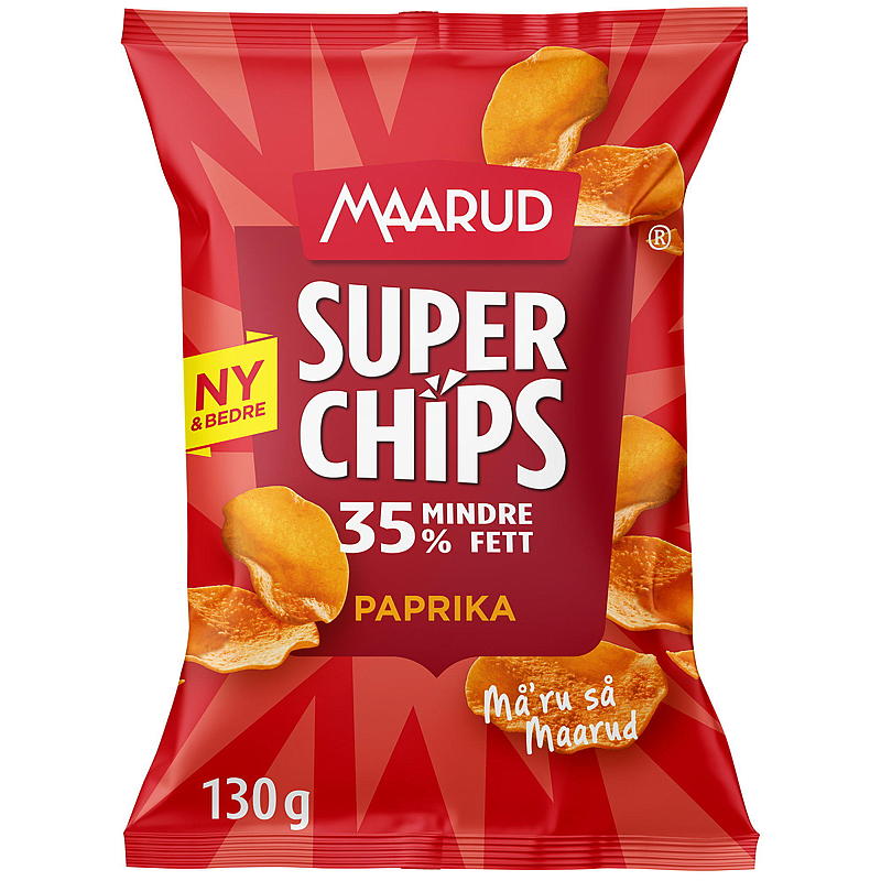 Maarud Superchips 130 g Paprika Maarud