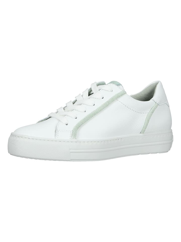 Paul Green Leder-Sneakers in Weiß günstig kaufen