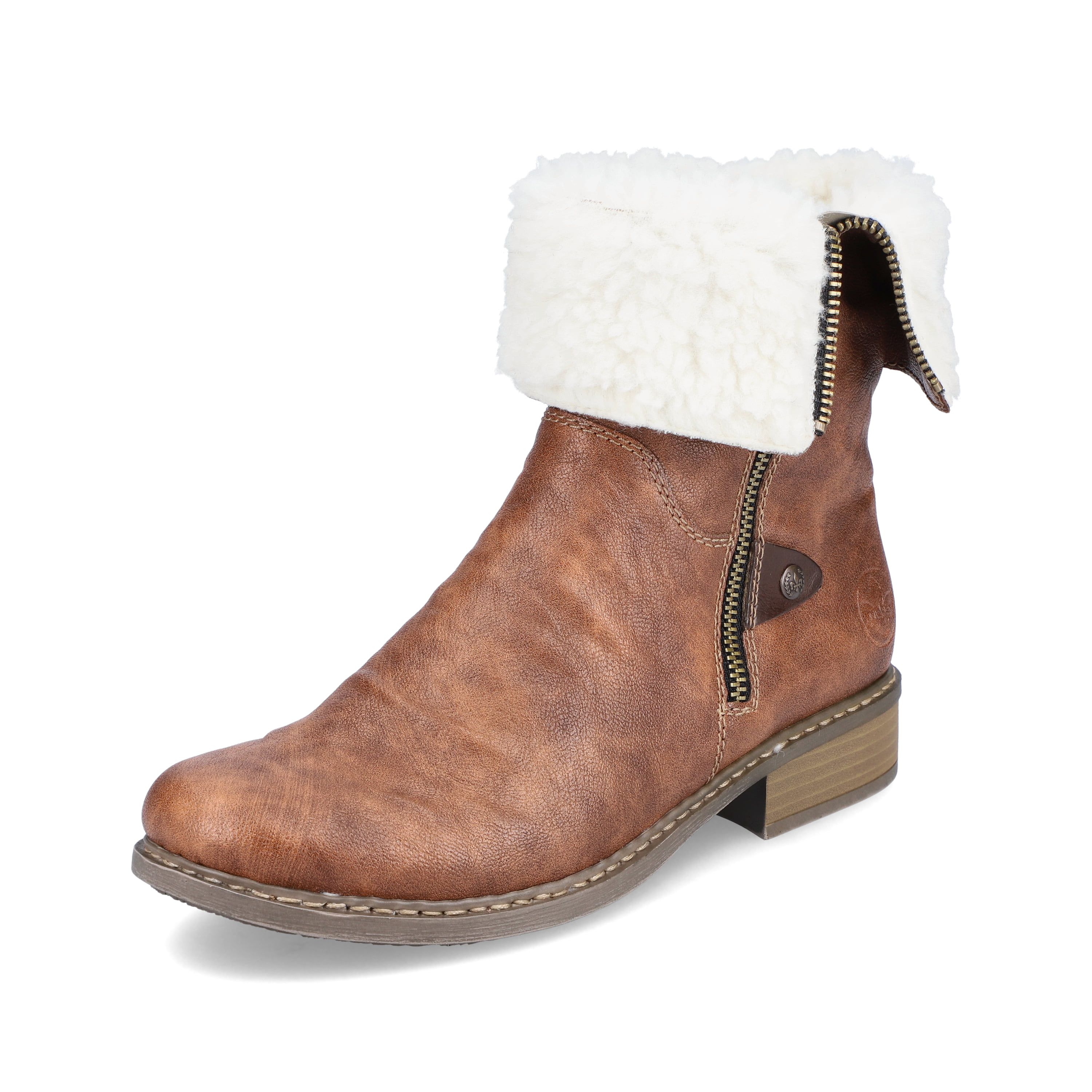 Rieker Damen Kurzstiefel kastanienbraun