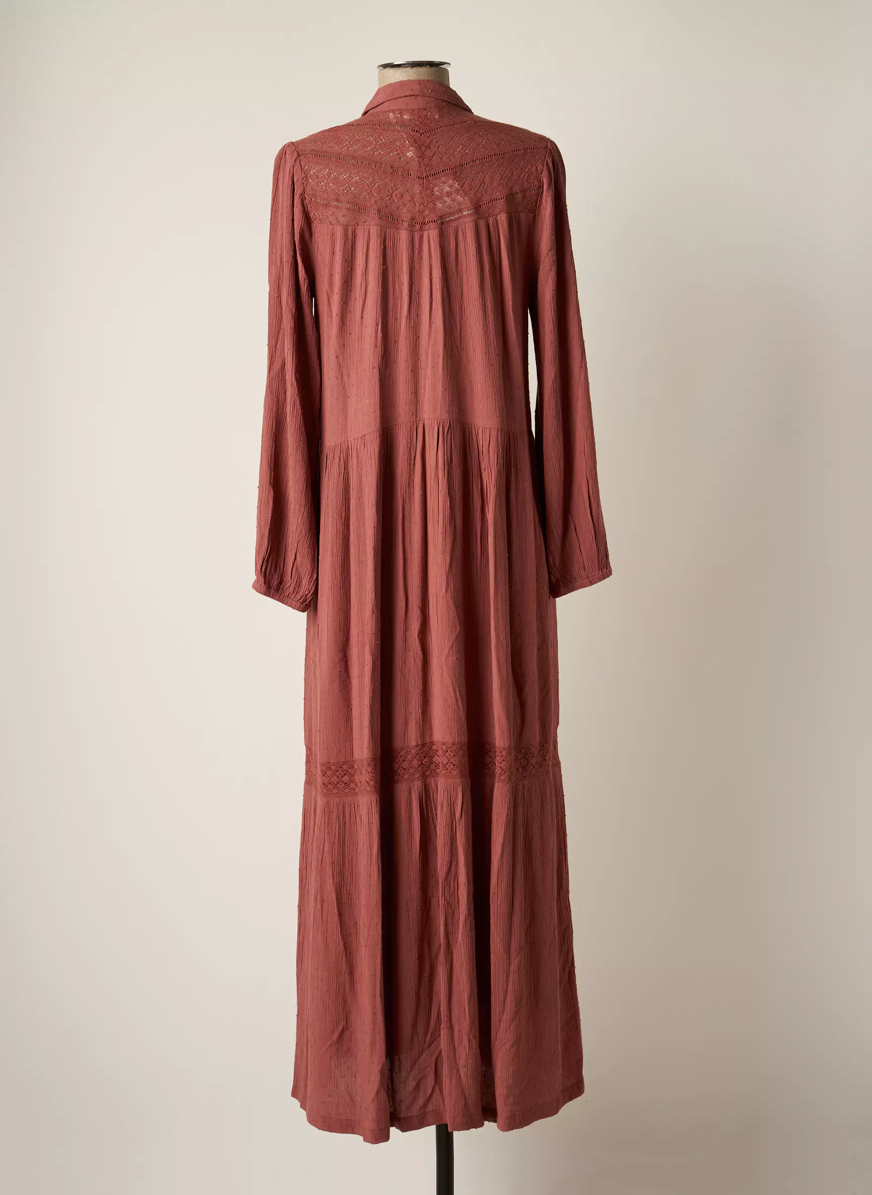 Indi Cold Robes Longues Femme couleur marron