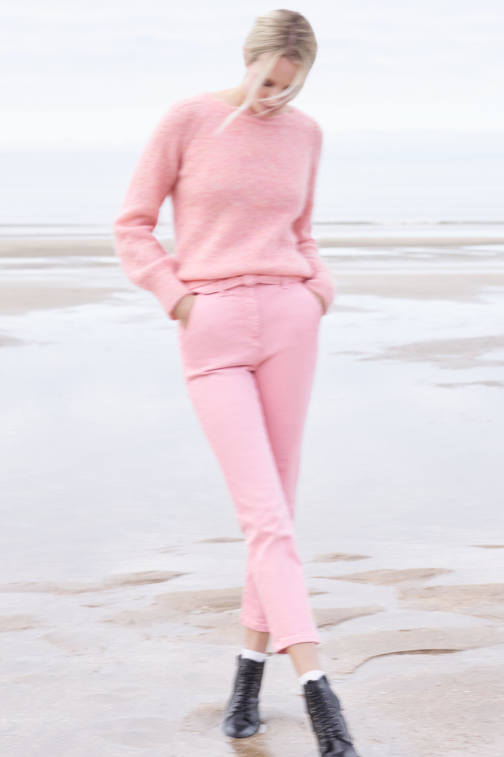 pantalon jo rose femme