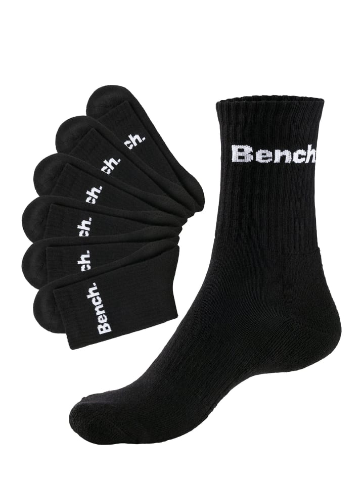 Bench Tennissocken in 6x schwarz günstig kaufen