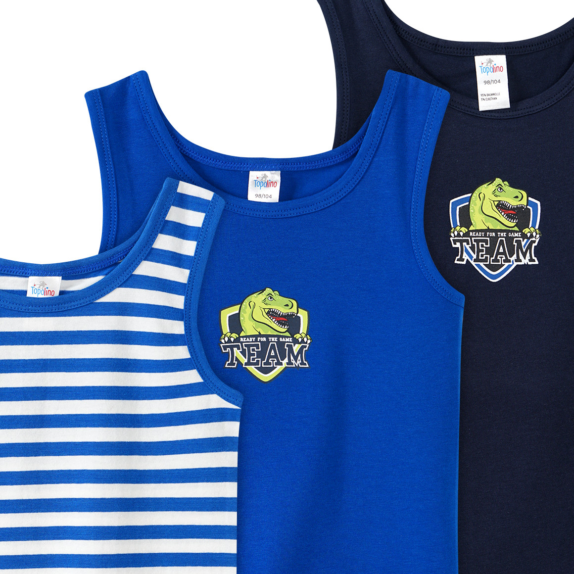 3 Jungen Unterhemden im Set
