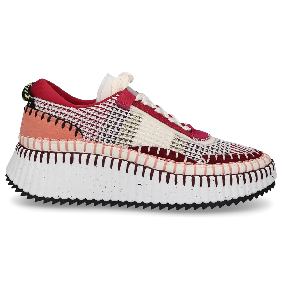 Chloé - Sneaker low NAMA Baumwolle - rot