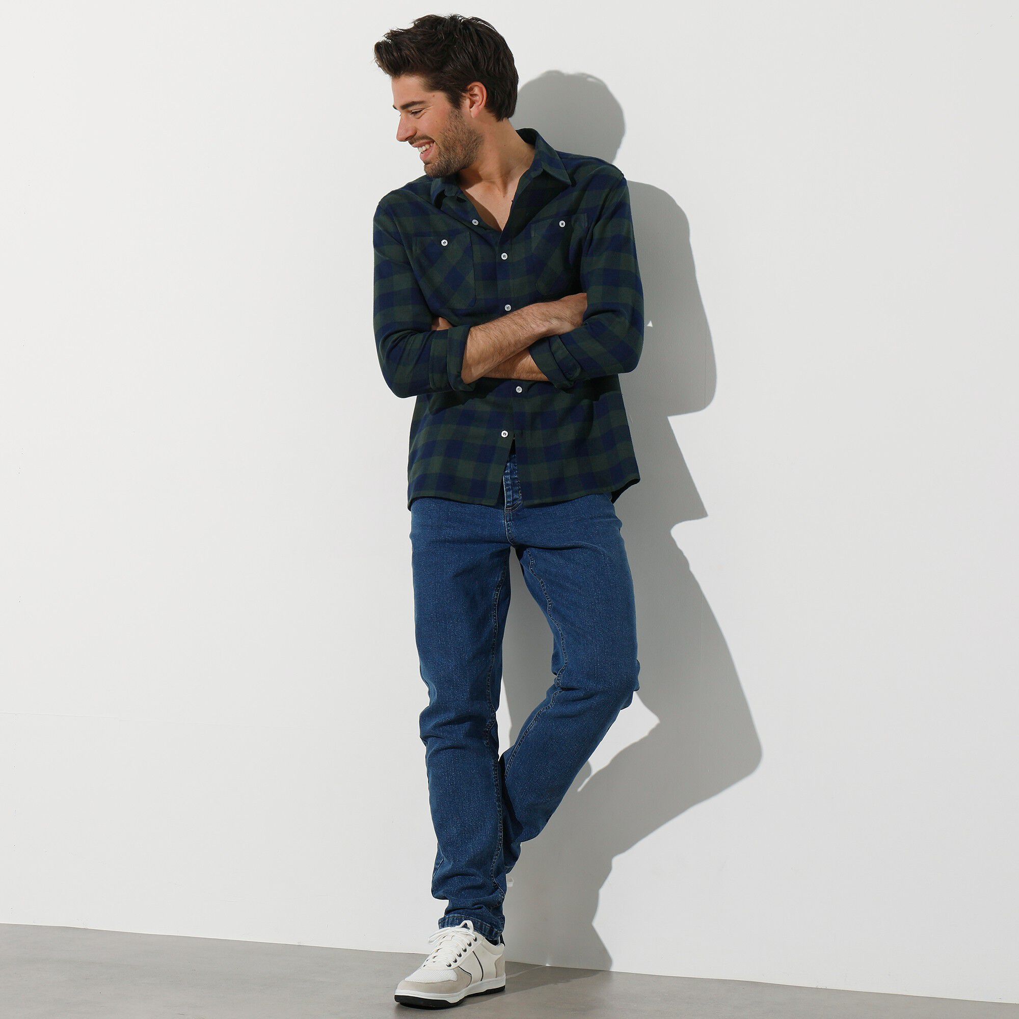 Chemise carreaux écossais flanelle